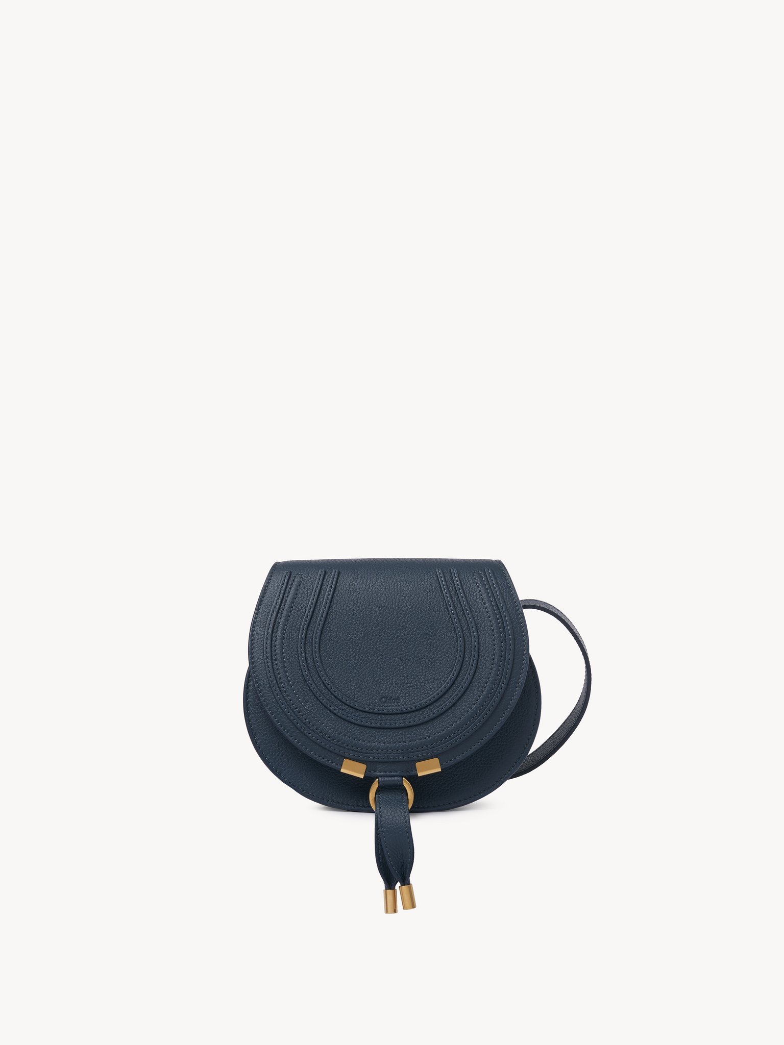 Small Marcie saddle bag in grained leather Grained calfskin
Tapestry Blue