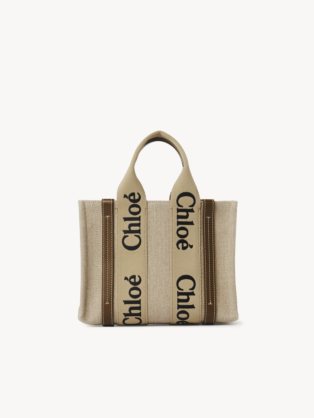 Chloé リネン製Woodyスモールトートバッグ | Chloé JP