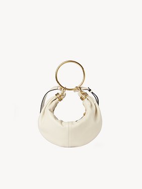 Small Bracelet hobo bag in grained leather Shiny grained calfskin
Vegetal Beige