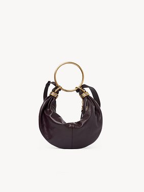 Small Bracelet Hobo bag in grained leather Shiny grained calfskin
Deep Violine