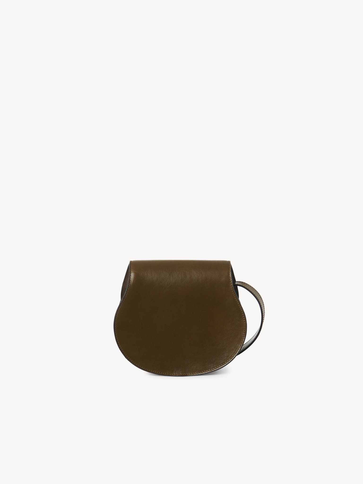 Small Marcie saddle bag in shiny leather Shiny calfskin
Dark Khaki Top view of the product