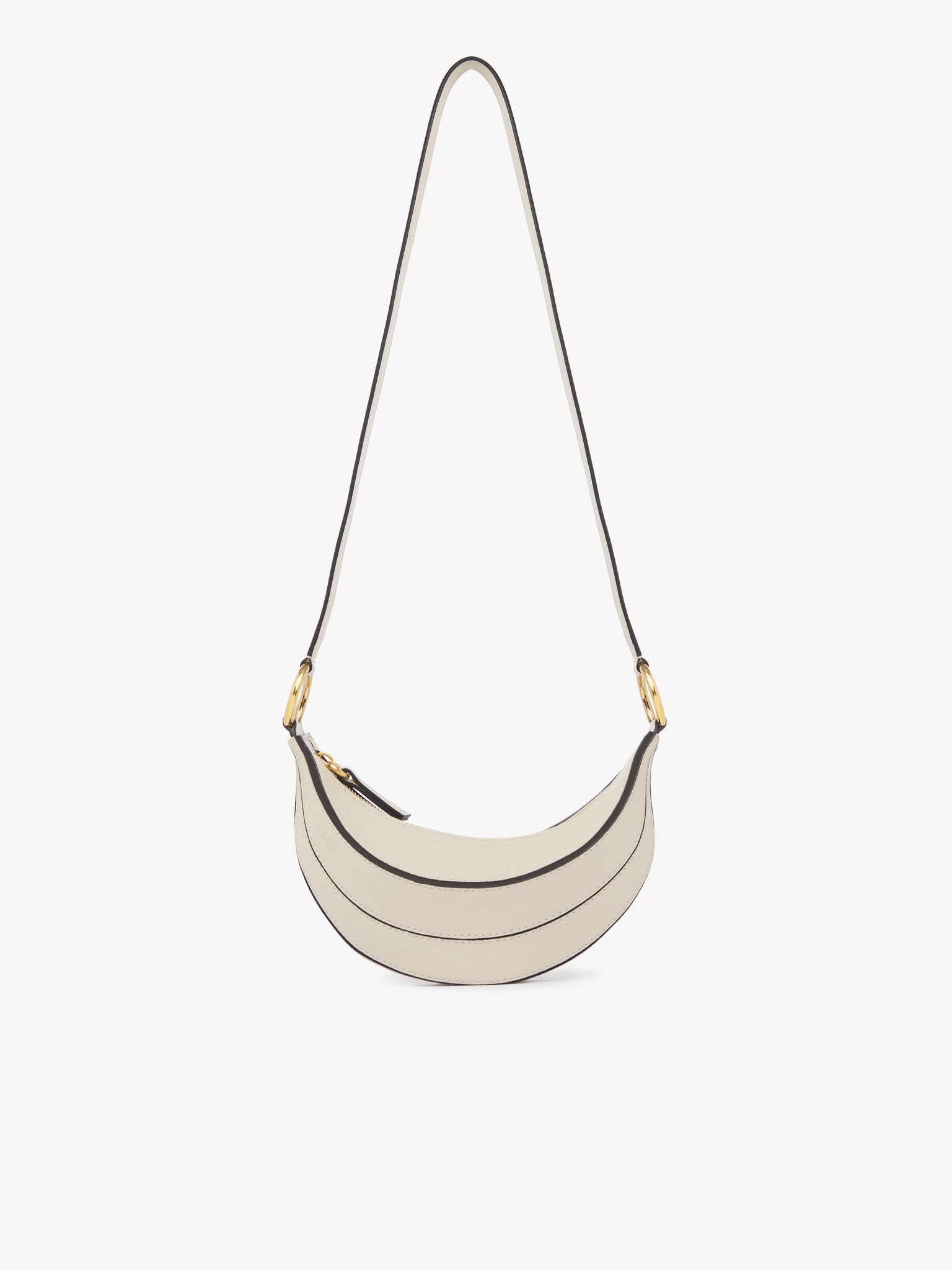 Banana cross-body bag in grained leather Shiny grained calfskin
Vegetal Beige