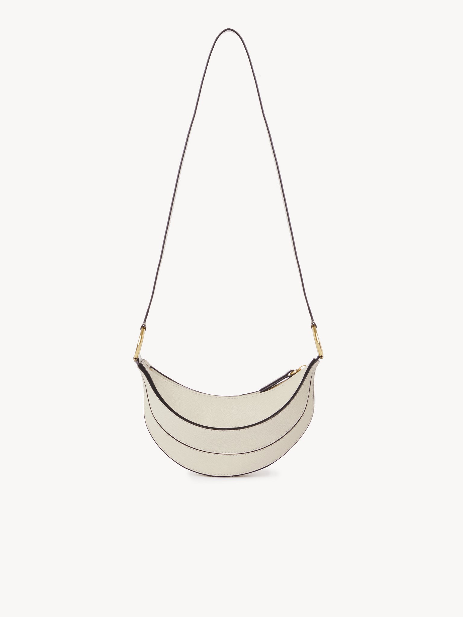 Banana cross-body bag in grained leather Shiny grained calfskin
Vegetal Beige 