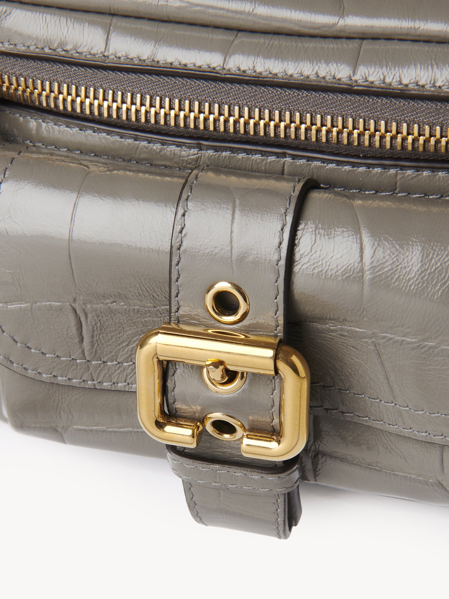 Small Camera bag in croco-effect leather Croco-effect calfskin
Urban Grey 