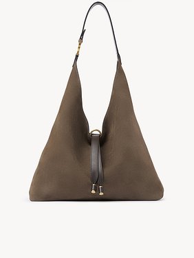 Marcie hobo bag in nubuck leather Nubuck calfskin
Flannel Grey