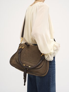 Marcie bag in nubuck leather Nubuck calfskin
Flannel Grey [*** acc_altImage_shotH ***]