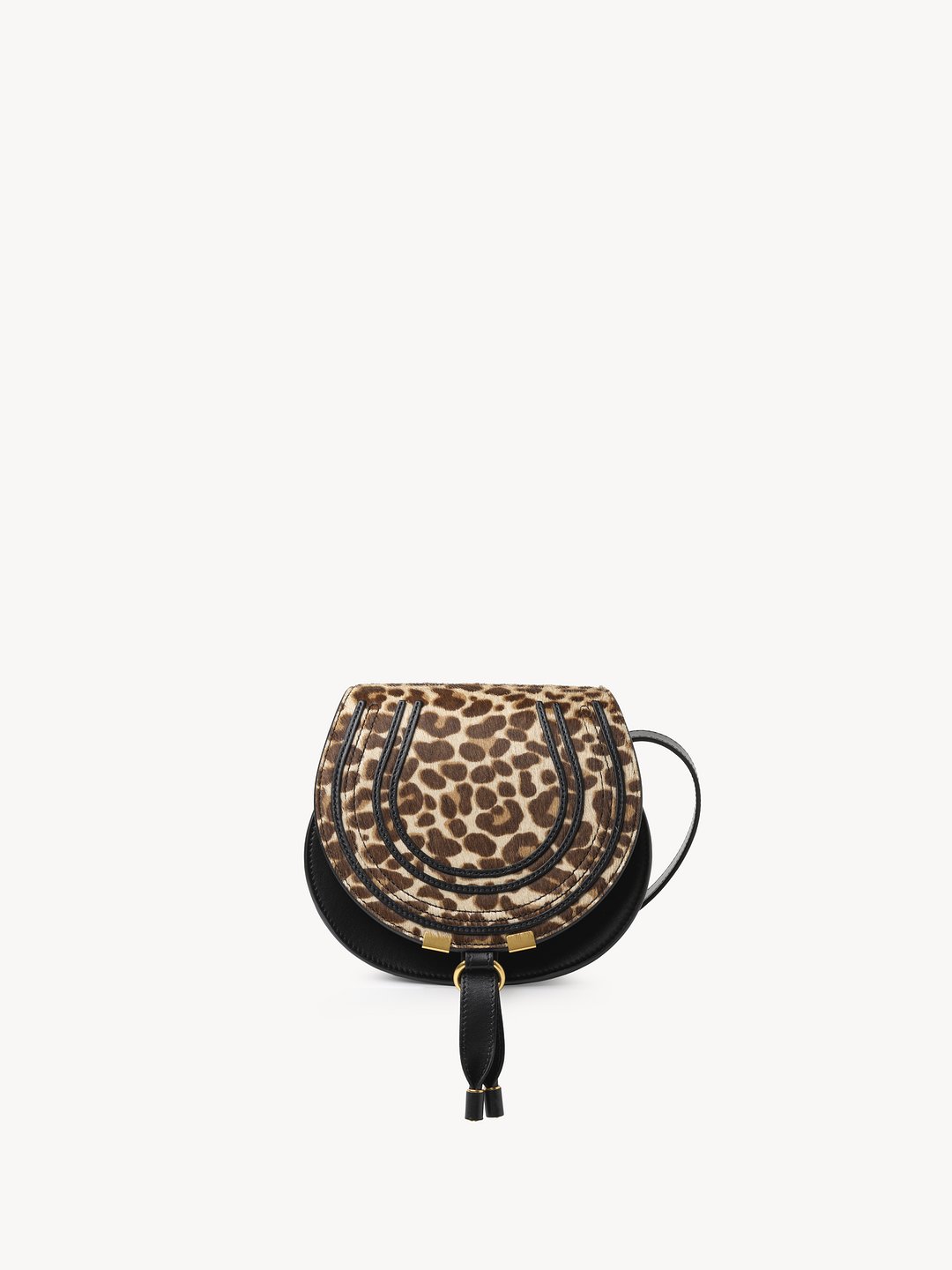 Chloe Small Marcie Saddle Bag In Leopard Print Leather Chloe TH