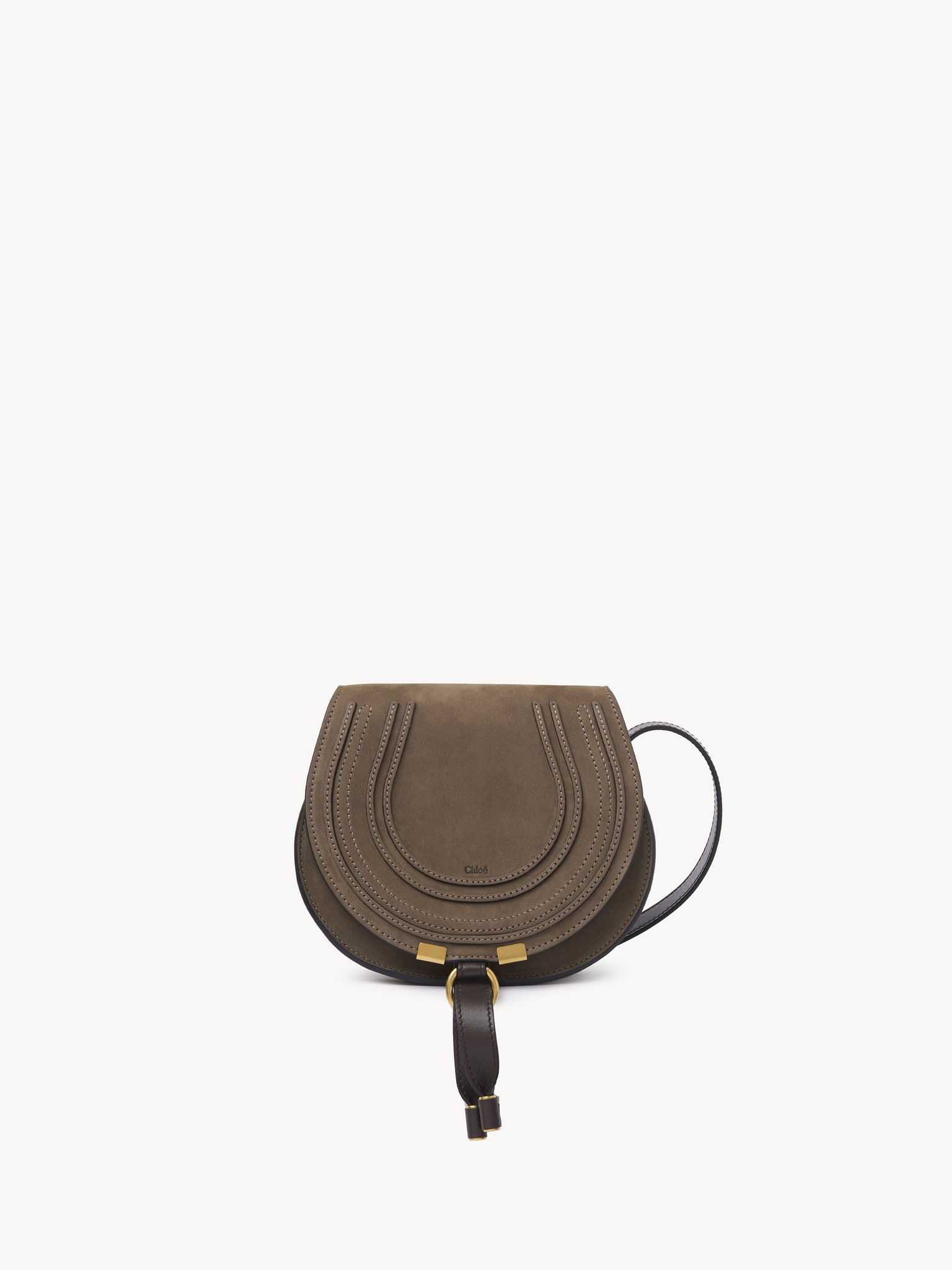 Small Marcie saddle bag in nubuck leather Nubuck calfskin
Flannel Grey