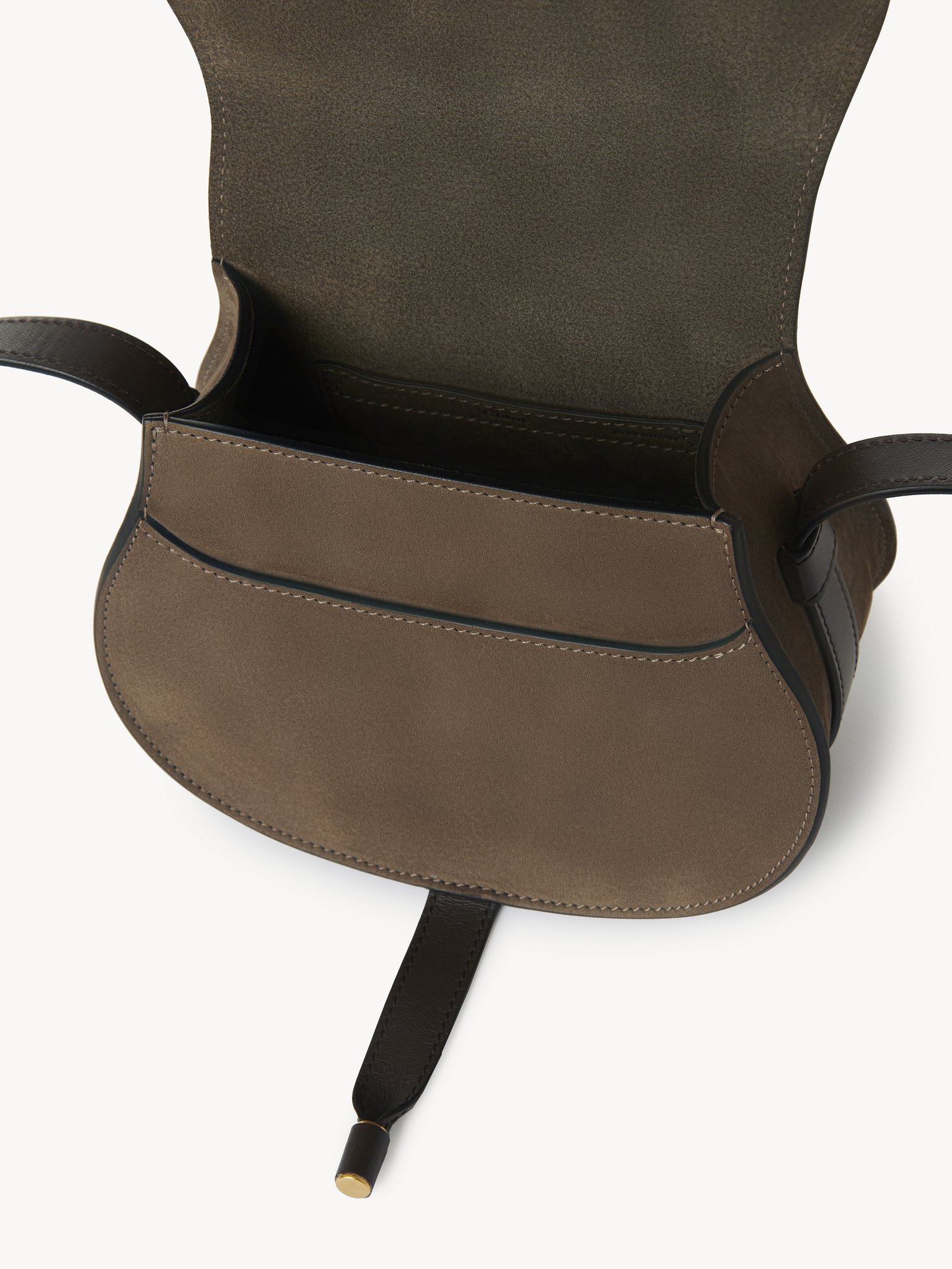 Small Marcie saddle bag in nubuck leather Nubuck calfskin
Flannel Grey 