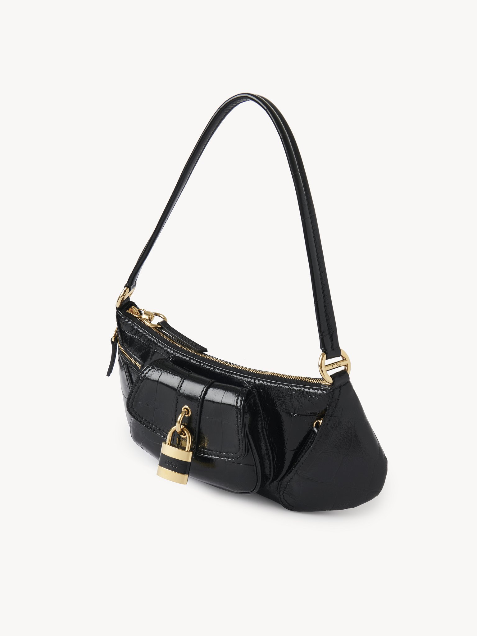 The 99 shoulder bag in croco-effect leather Croco-effect calfskin
Black Product detail