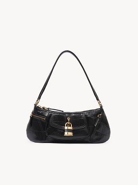 The 99 shoulder bag in croco-effect leather Croco-effect calfskin
Black