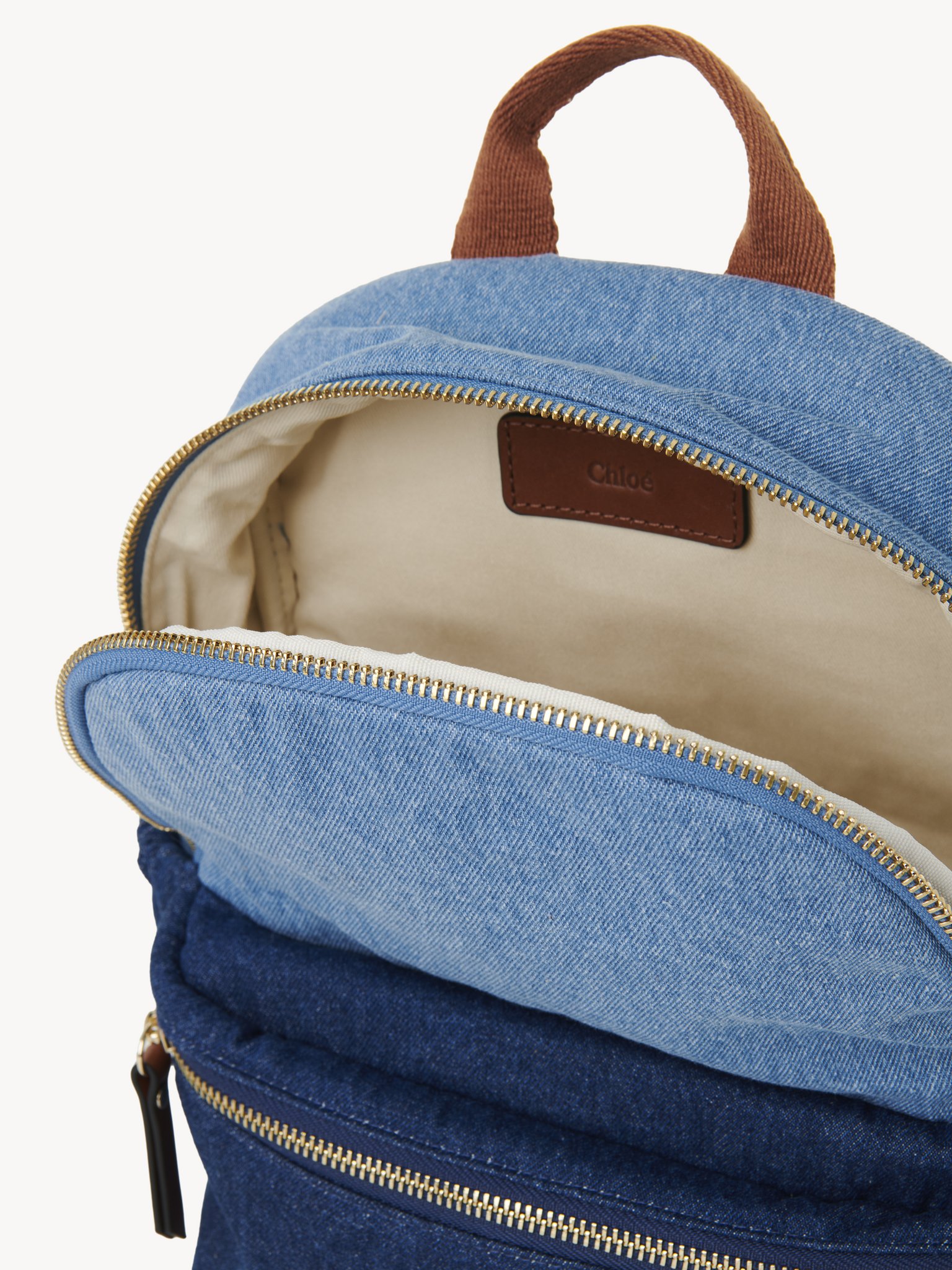 Chloé backpack Cotton denim
Denim Blue Product detail