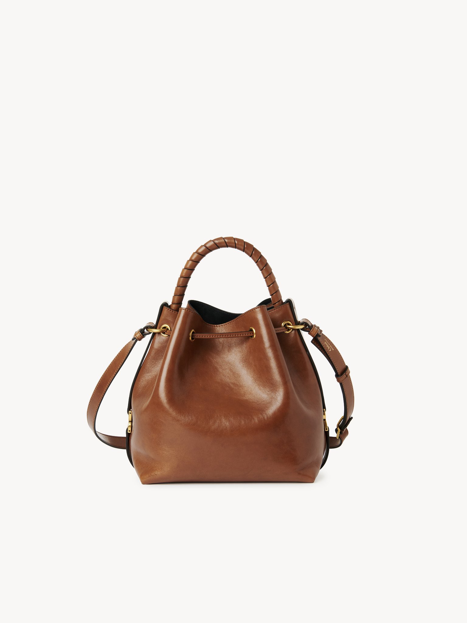 Marcie bucket bag in shiny leather Shiny calfskin
Clay Brown 