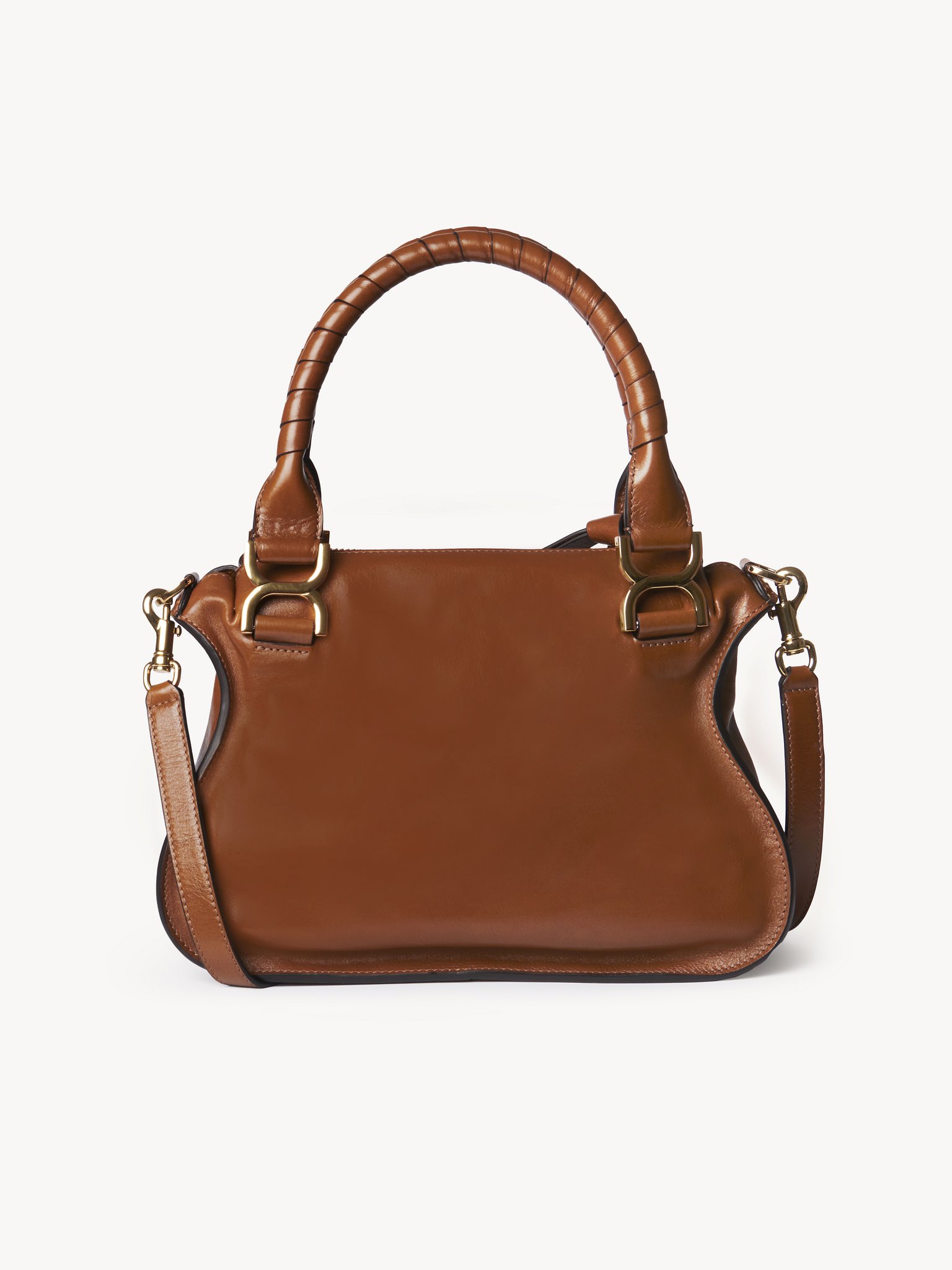 Small Marcie bag in shiny leather Shiny calfskin
Clay Brown 