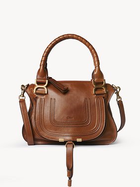 Small Marcie bag in shiny leather Shiny calfskin
Clay Brown