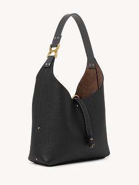 Small Marcie hobo bag in grained leather Grained calfskin
Black Product detail