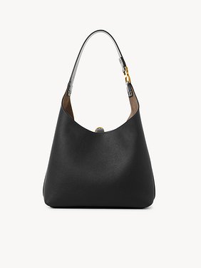 Small Marcie hobo bag in grained leather Grained calfskin
Black 