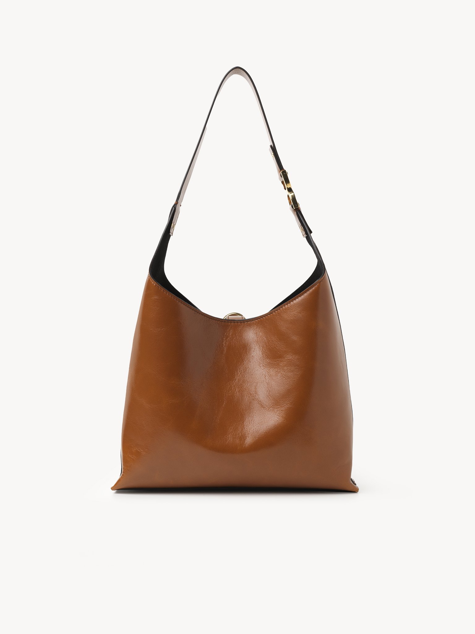 Small Marcie hobo bag in shiny leather Shiny calfskin
Clay Brown 