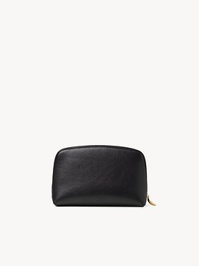 Large Banana cosmetic pouch in grained leather Shiny grained calfskin
Black 