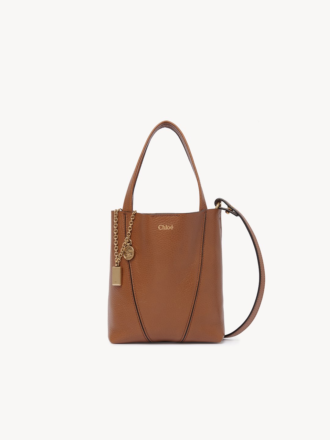 Small Chloe Spin tote bag in grained leather