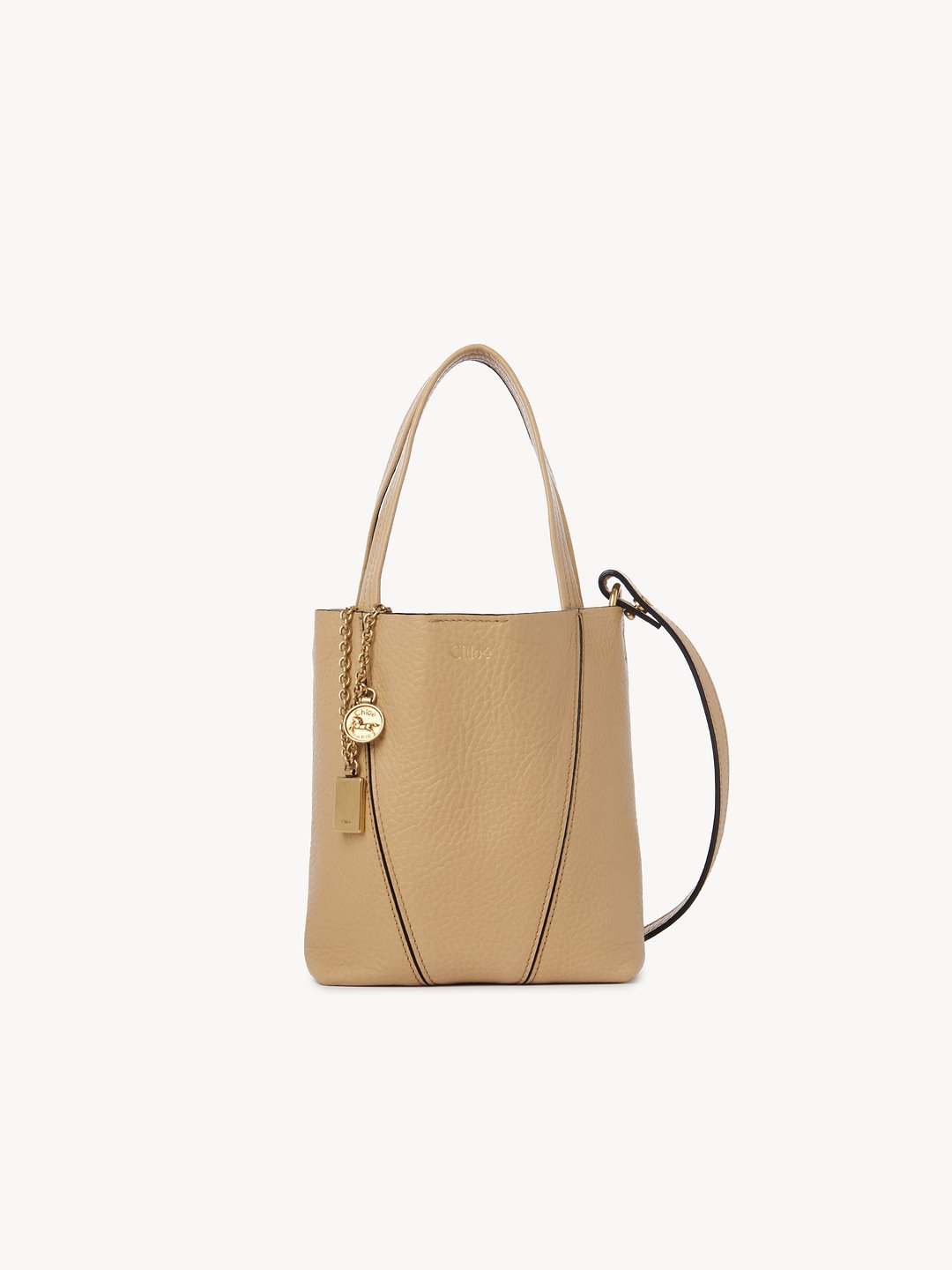 Chloé グレインレザー製 Chloé Spinスモールトートバッグ | Chloé JP