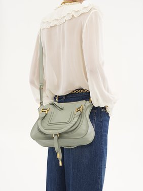 Small Marcie bag in grained leather Grained calfskin
Sea Grass Back view of the product