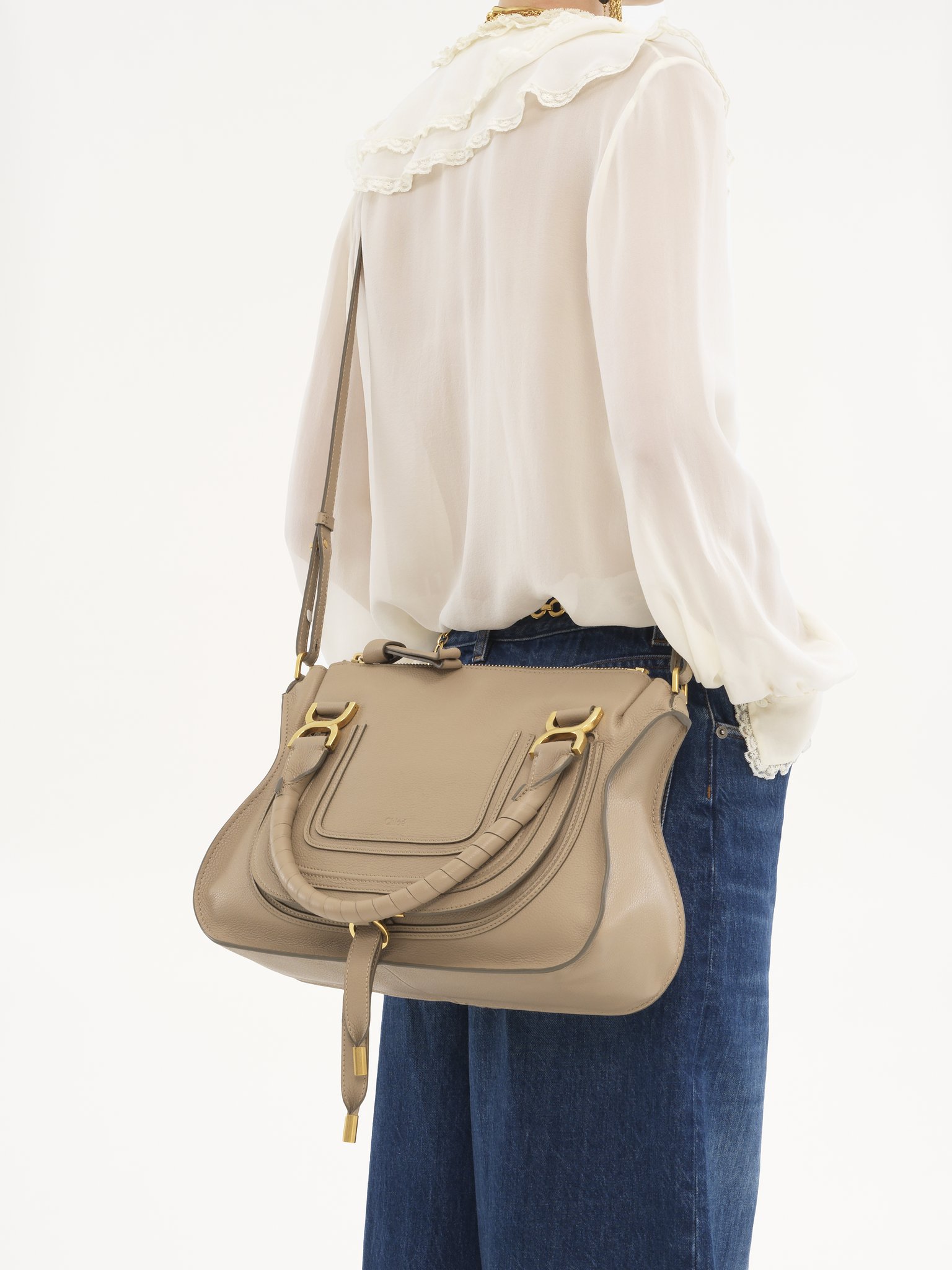 Marcie bag in grained leather Grained calfskin
Boyish Brown [*** acc_altImage_shotH ***]