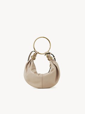 Small Bracelet Hobo bag in grained leather Shiny grained calfskin
Boyish Brown Top view of the product