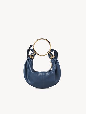 Small Bracelet Hobo bag in grained leather Shiny grained calfskin
Tapestry Blue