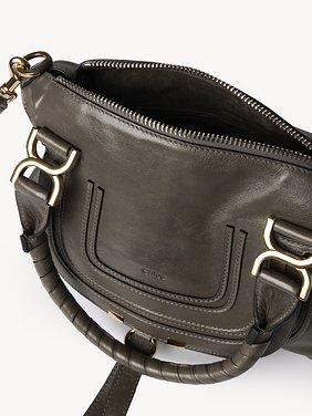 Small Marcie bag in shiny leather Shiny calfskin
Flannel Grey Front view of the product being worn