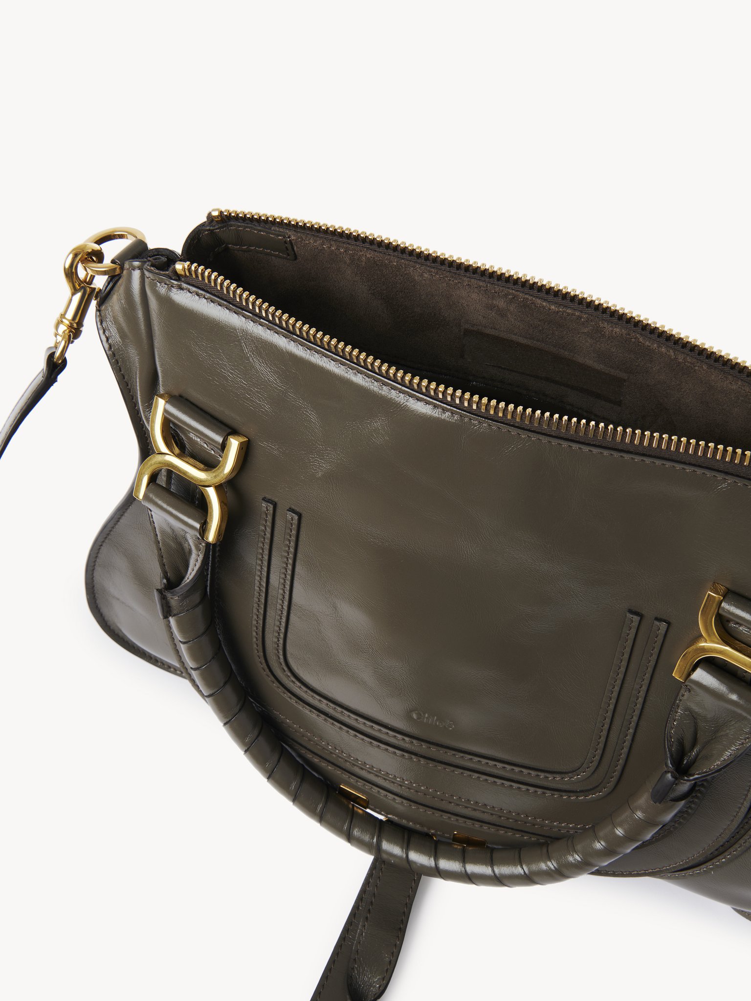 Marcie bag in shiny leather Shiny calfskin
Flannel Grey 