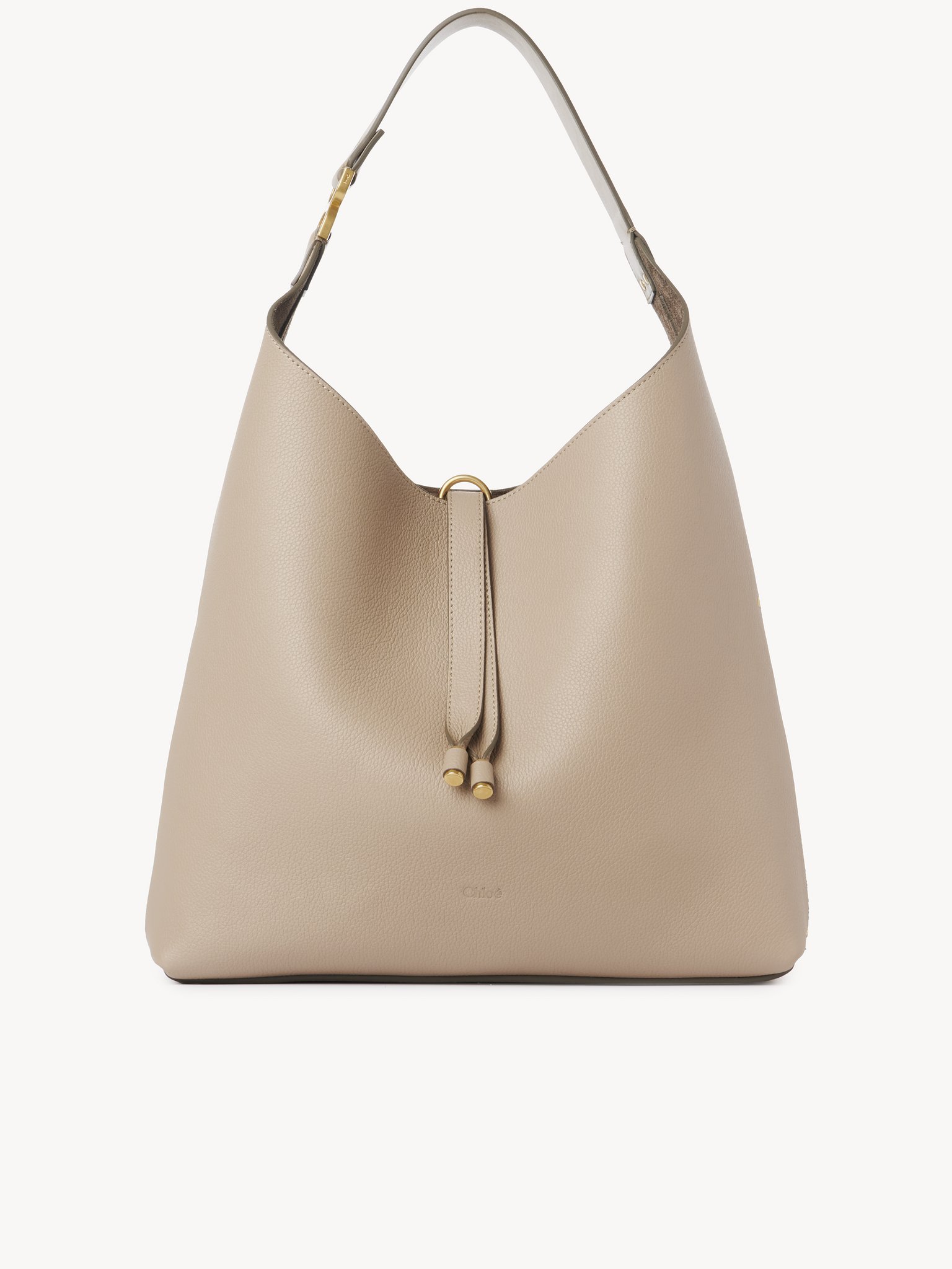 Marcie hobo bag in grained leather Grained calfskin
Boyish Brown