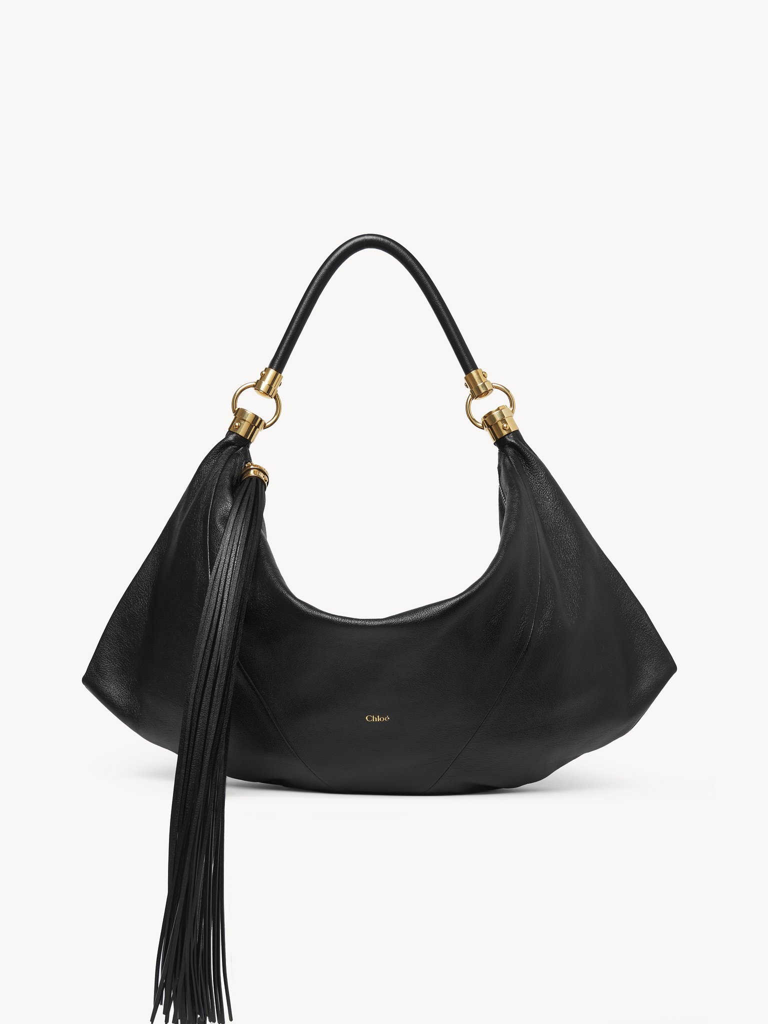 Chloé Foulard shoulder bag in grained leather Grained buffalo leather
Black