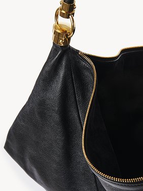 Chloé Foulard shoulder bag in grained leather Grained buffalo leather
Black 