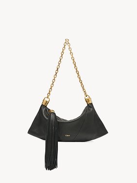 Small Chloé Foulard shoulder bag in grained leather Grained buffalo leather
Black