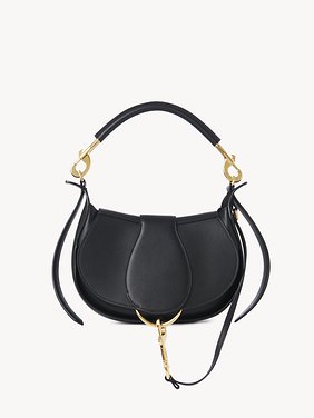 Chloé Ride shoulder bag in soft leather Smooth calfskin
Black Front view of the product being worn