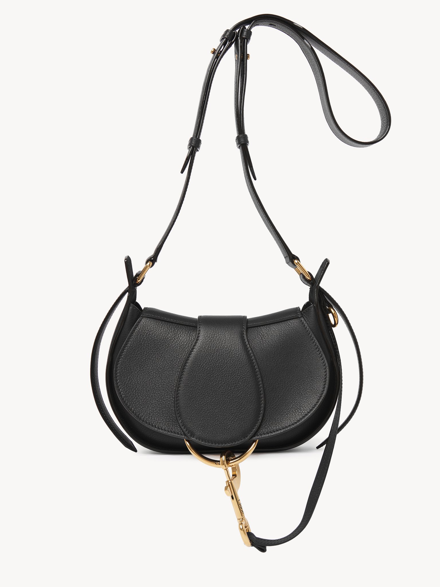 Small Chloé Ride crossbody bag in soft leather Smooth calfskin
Black 