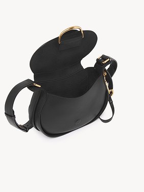 Small Chloé Ride crossbody bag in soft leather Smooth calfskin
Black Front view of the product being worn