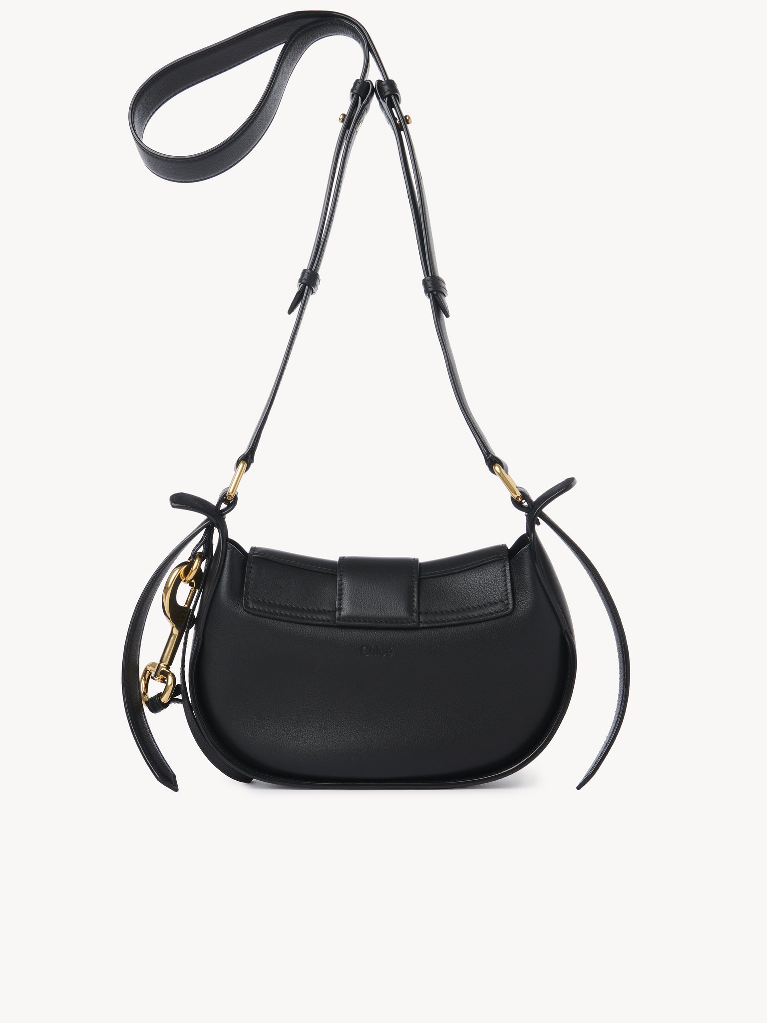 Small Chloé Ride crossbody bag in soft leather Smooth calfskin
Black 