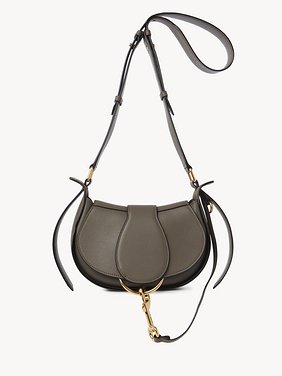 Small Chloé Ride crossbody bag in soft leather Smooth calfskin
Flannel Grey Front view of the product being worn