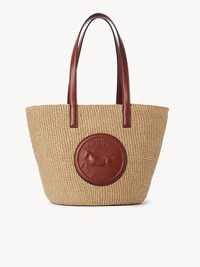 Large Horse Medal Basket in natural fibers Fair-trade paper & calfskin
Sepia Brown