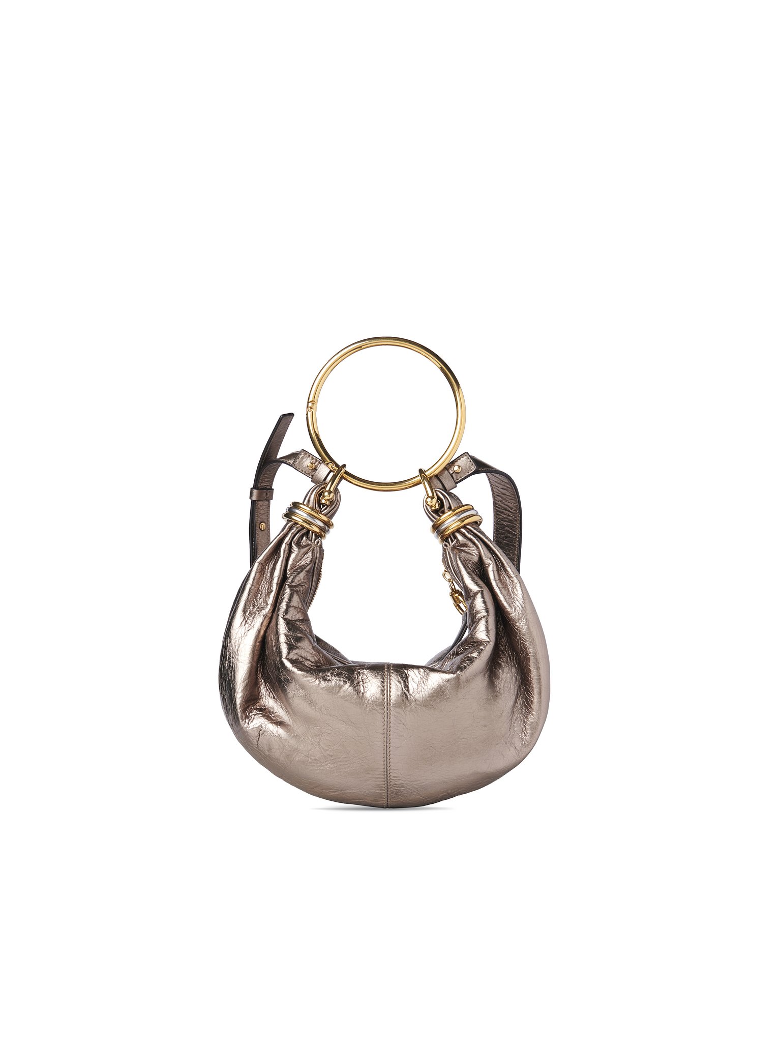 Small Bracelet Hobo bag in metallised leather Metallised calfskin
Shiny Grey Preview of the product in the shopping bag