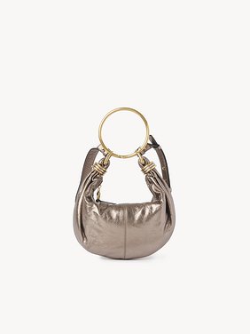 Small Bracelet Hobo bag in metallized leather Metallized calfskin
Shiny Gray Top view of the product