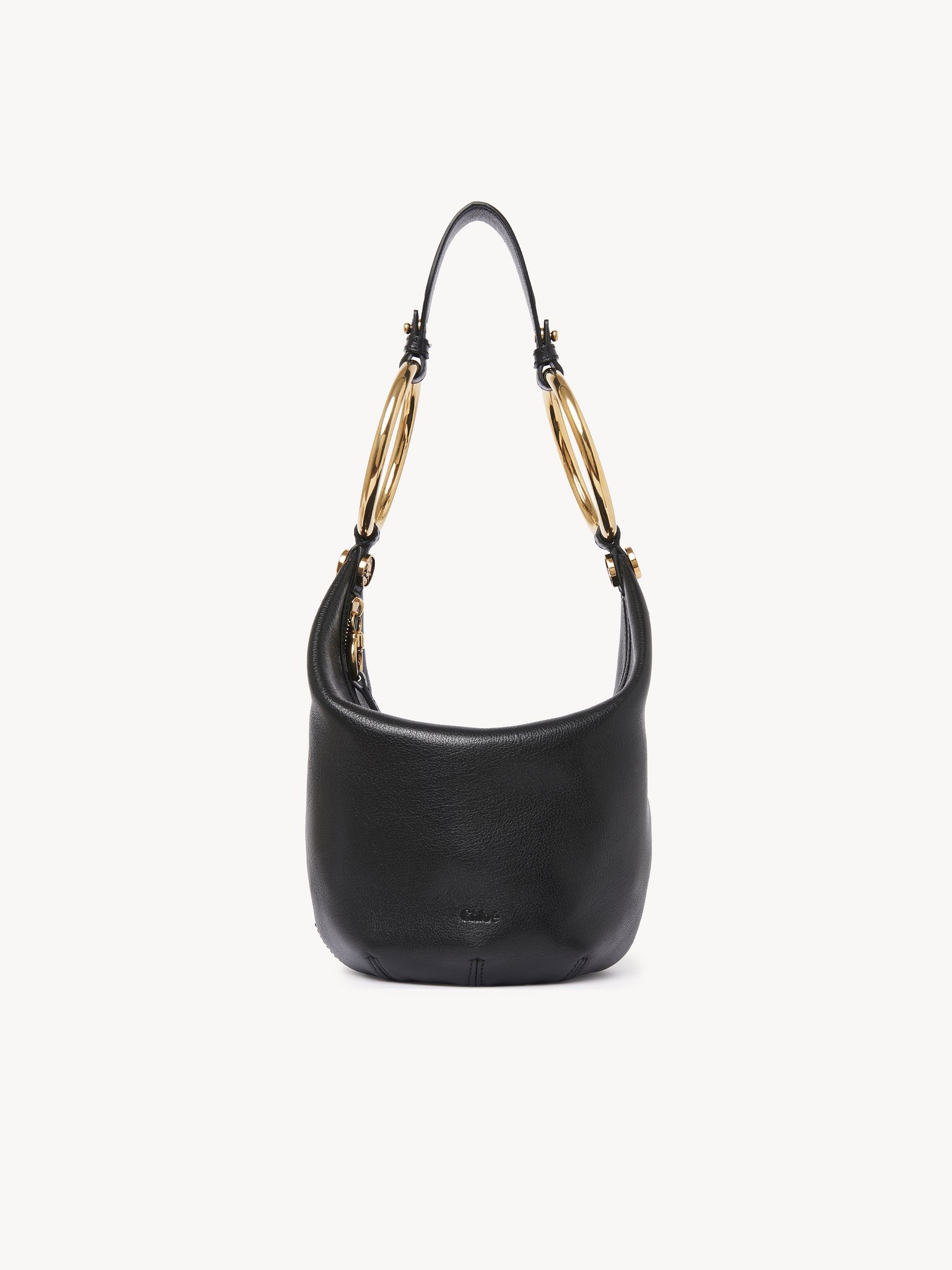 Small Bracelet handbag in grained leather Grained buffalo leather
Black