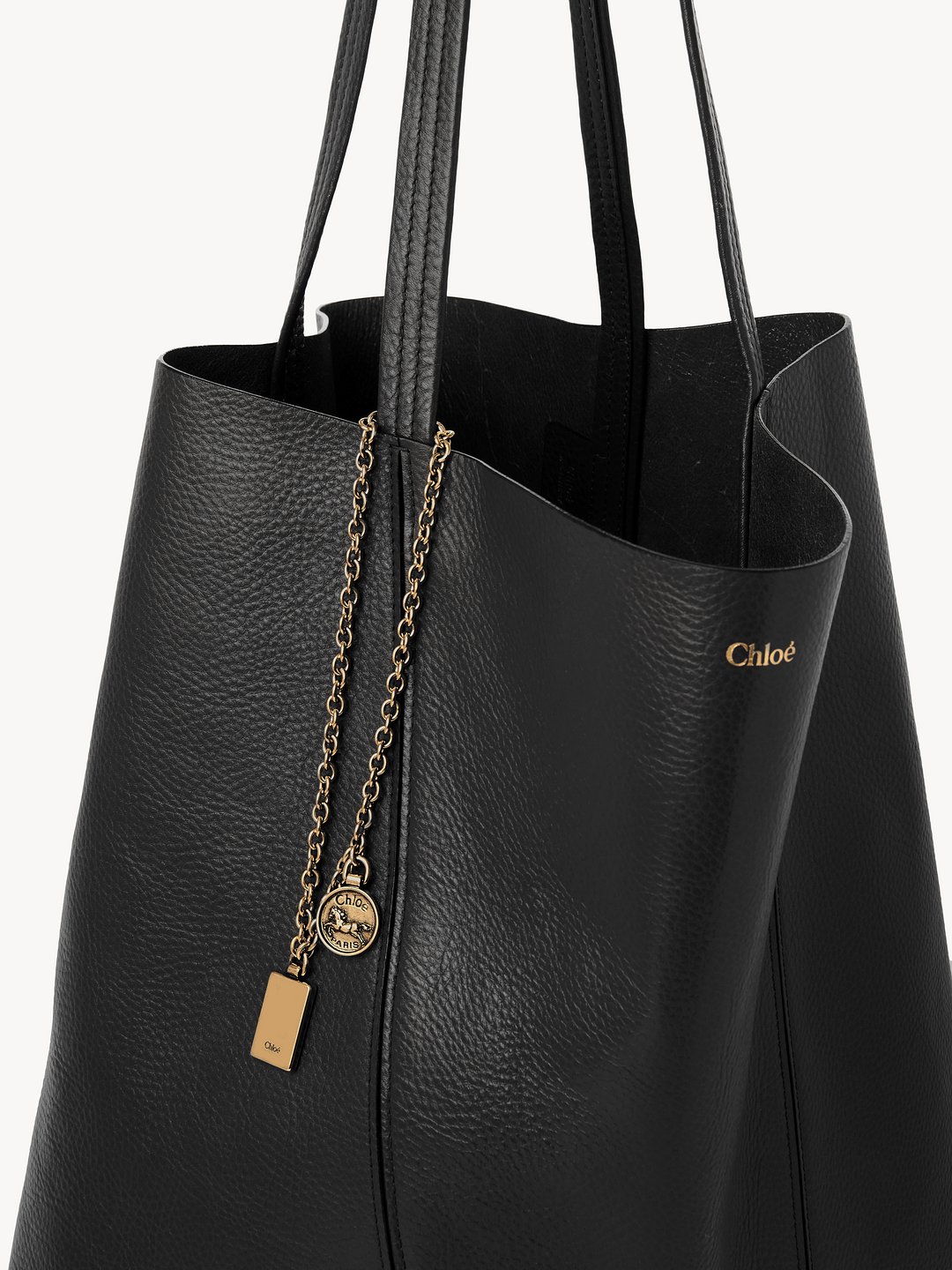 Chloe black tote shops