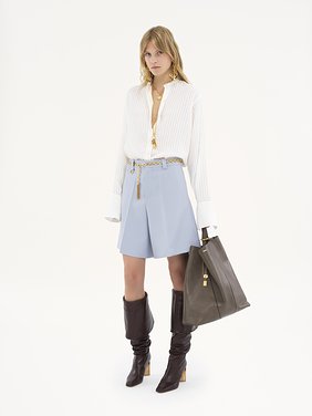 Large Chloé Spin tote bag in grained leather Shiny grained calfskin
Flannel Grey [*** acc_altImage_shotG ***]