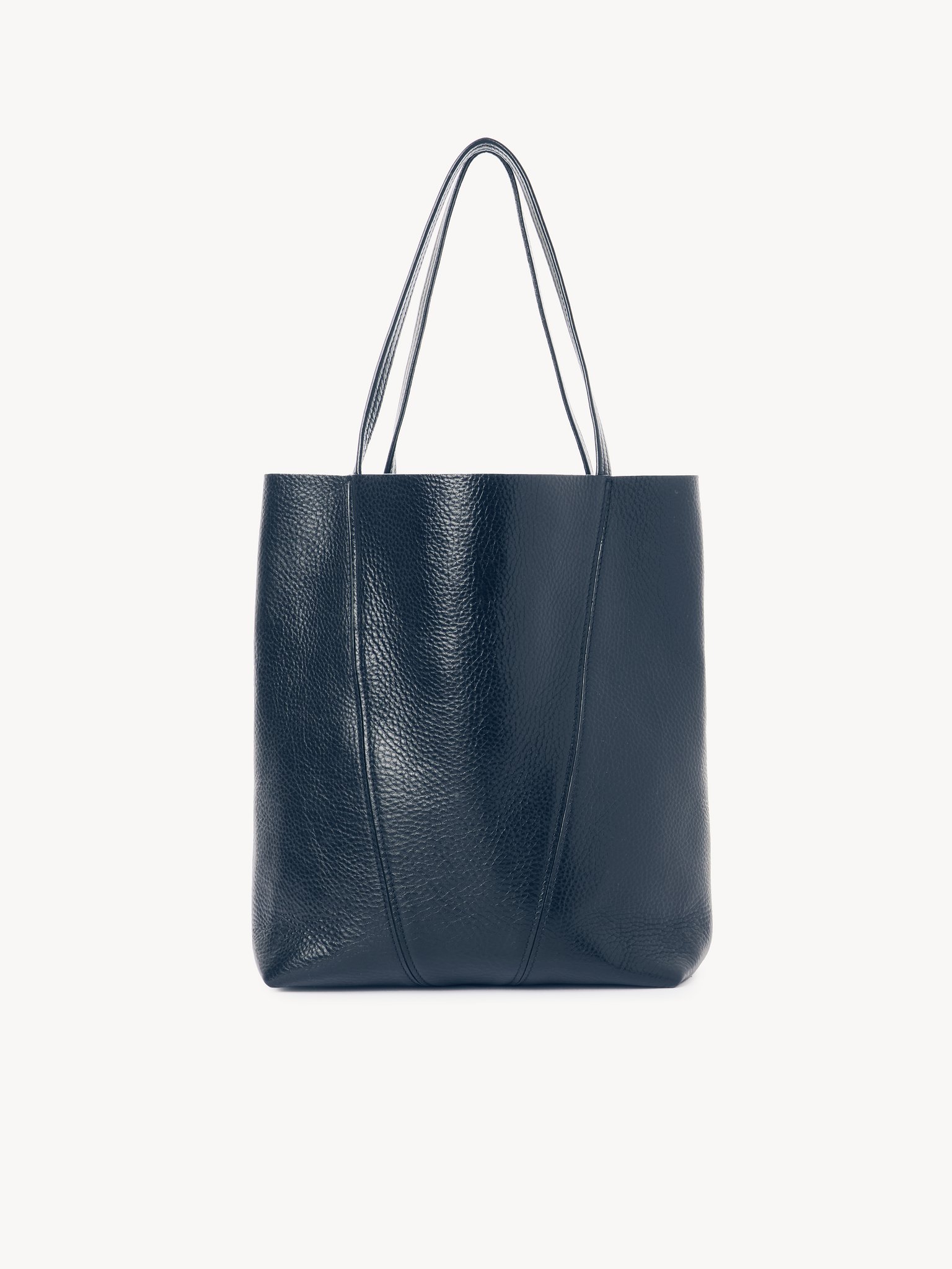 Chloé Spin tote bag in grained leather Shiny grained calfskin
Tapestry Blue Top view of the product