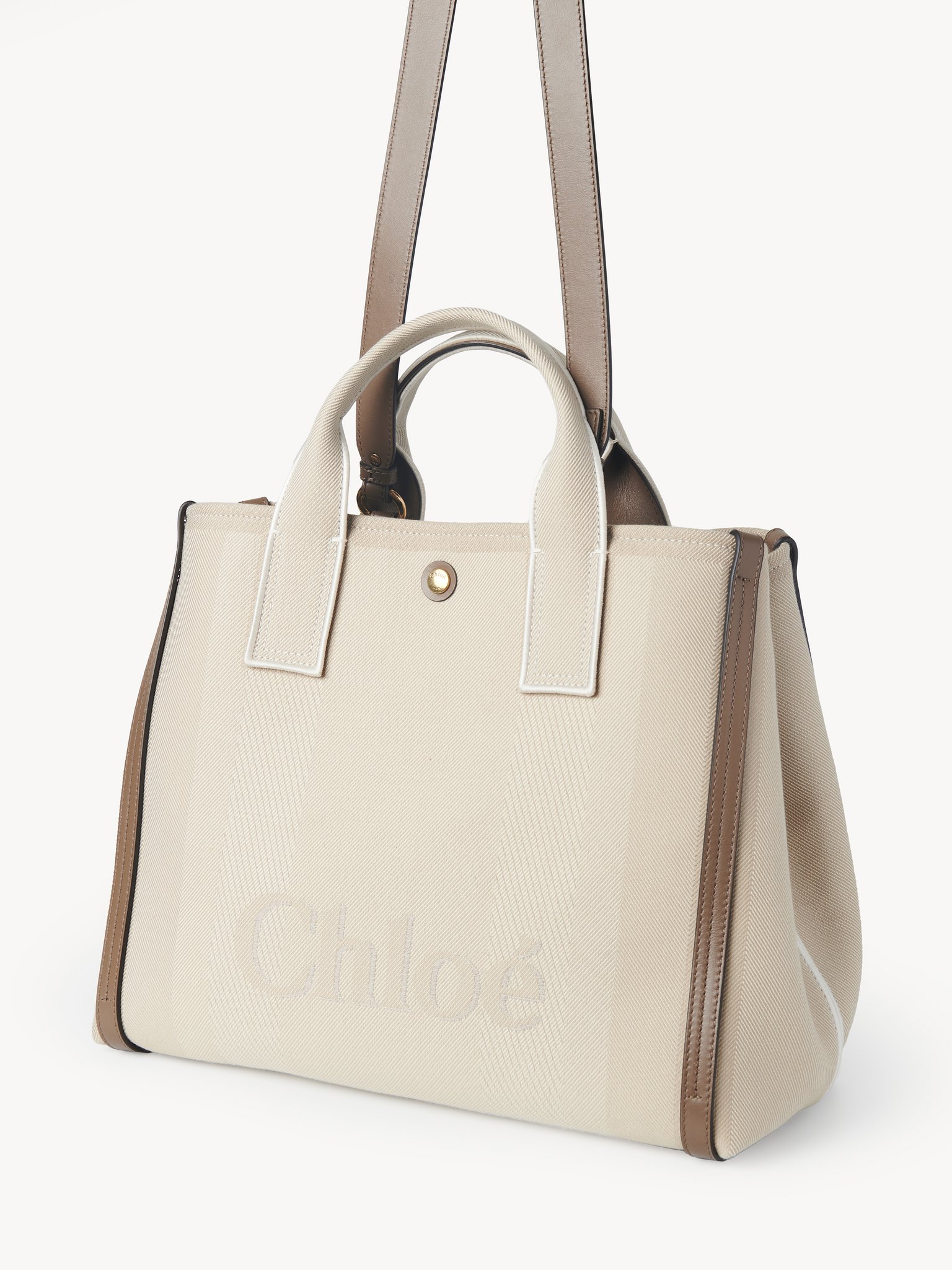 Chloé Carry tote bag in canvas Cotton canvas
Vegetal Beige Product detail