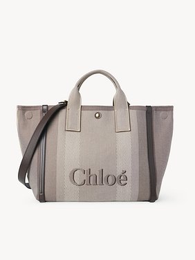 Chloé Carry tote bag in canvas Cotton canvas
Kohl Brown Top view of the product