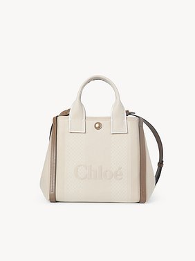 Small Chloé Carry tote bag in canvas Cotton canvas
Vegetal Beige